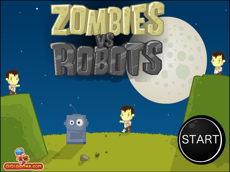 Zombies vs Robots Game - RacingCarGames.com