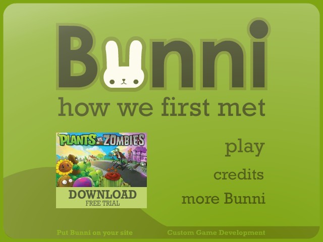 play bunni how we first met game